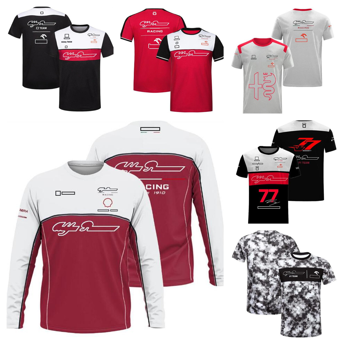 

F1 formula one short-sleeved shirt 2022 new round neck T-shirt same custom