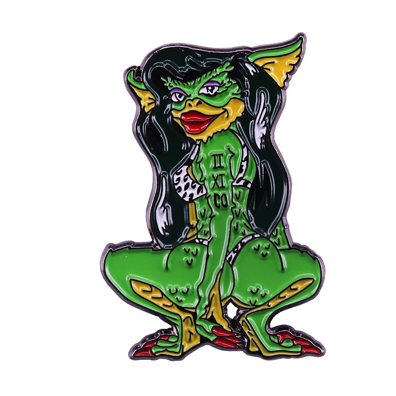 

Cover Up Grem Weird Sexy Gremlins Brooch Pins Enamel Metal Badges Lapel Pin Brooches Jackets Jeans Fashion Jewelry Accessories, As picture