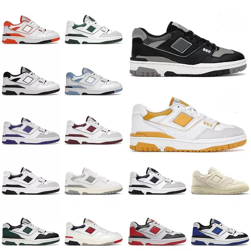 

2022 Latest 550 running shoes men women White Green Grey Panda Shadow Sea Salt Black Rich Paul Varsity Red Gold Shadow Mens Trainers Runner Sneakers Shoe size 36-45, 50