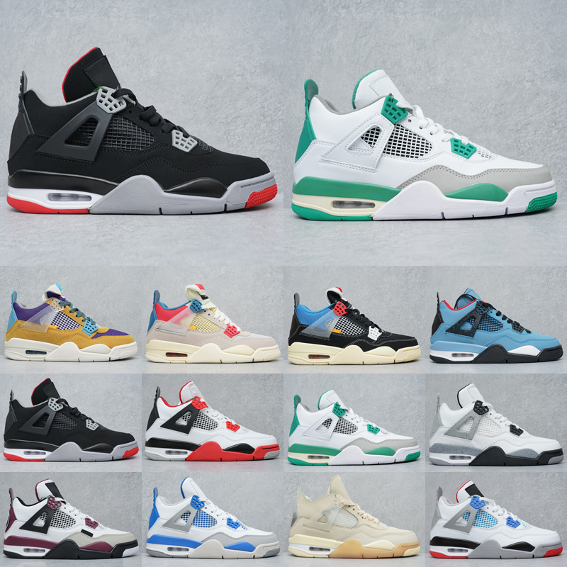 

2022 Jumpman 4 High OG 4s Mens Basketball Shoes Shimmer Sail University Blue The Wild Things Guava Noir Black Cat Fire Red Diy Men Sports Women Sneakers Trainers Size 13, As photo 31