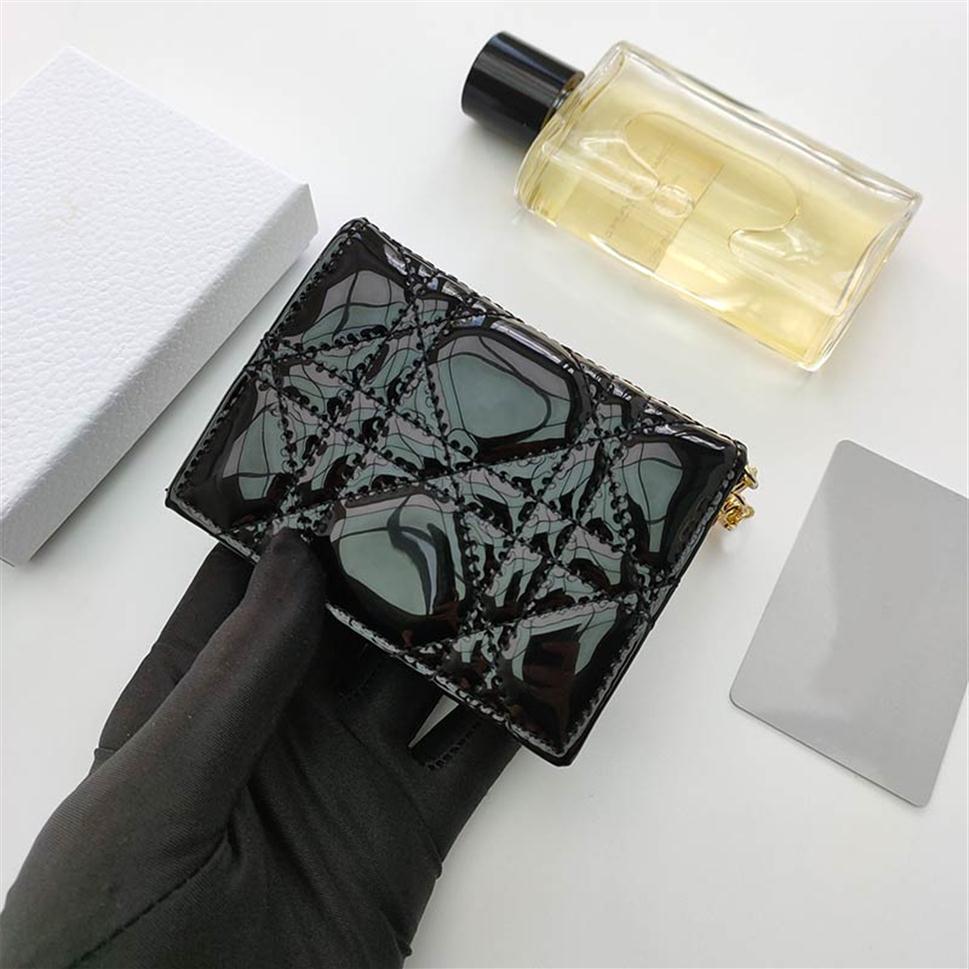 

Classic patent leather Charm Women Card Holders designer womens Casual Credit designers cardholder Ultra Slim Wallet mens wallets 245W