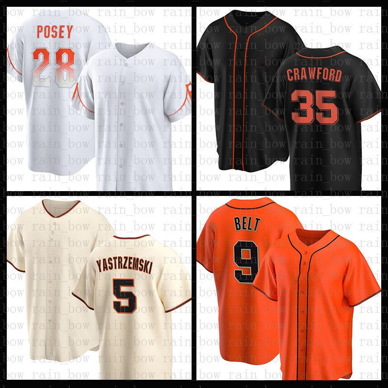 

2022 Giants Buster Posey Baseball Jersey Brandon Crawford Mike Yastrzemski Brandon Belt Joey Bart Curt Casali Austin Slater Jaylin Davis Carlos Rodon Evan Longoria, Jersey(juren)