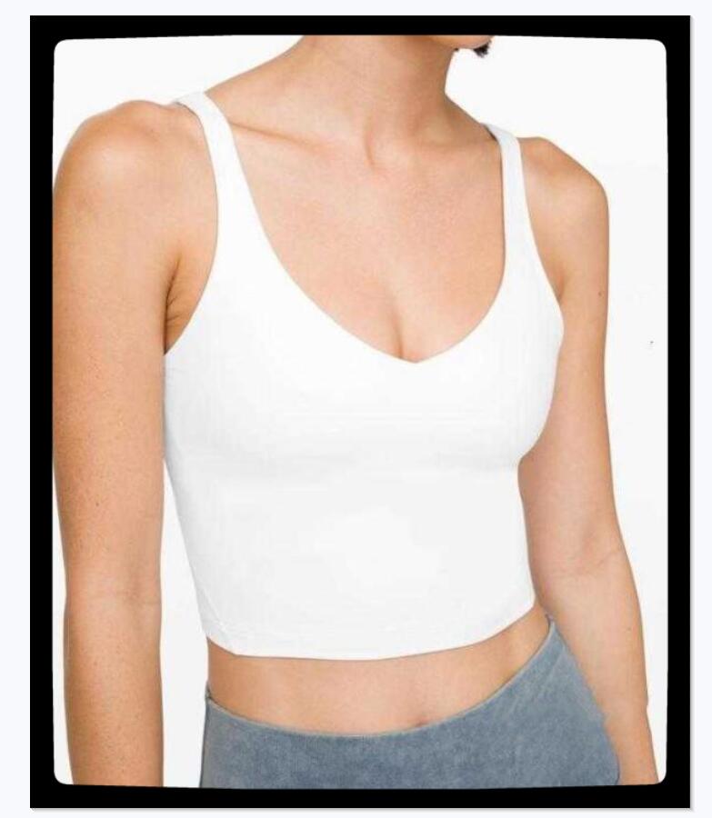

L-s Bra Sports fashion-Align for Tank Women Gym Running Fitness Strappy Sport Top Seamless Yoga Wear