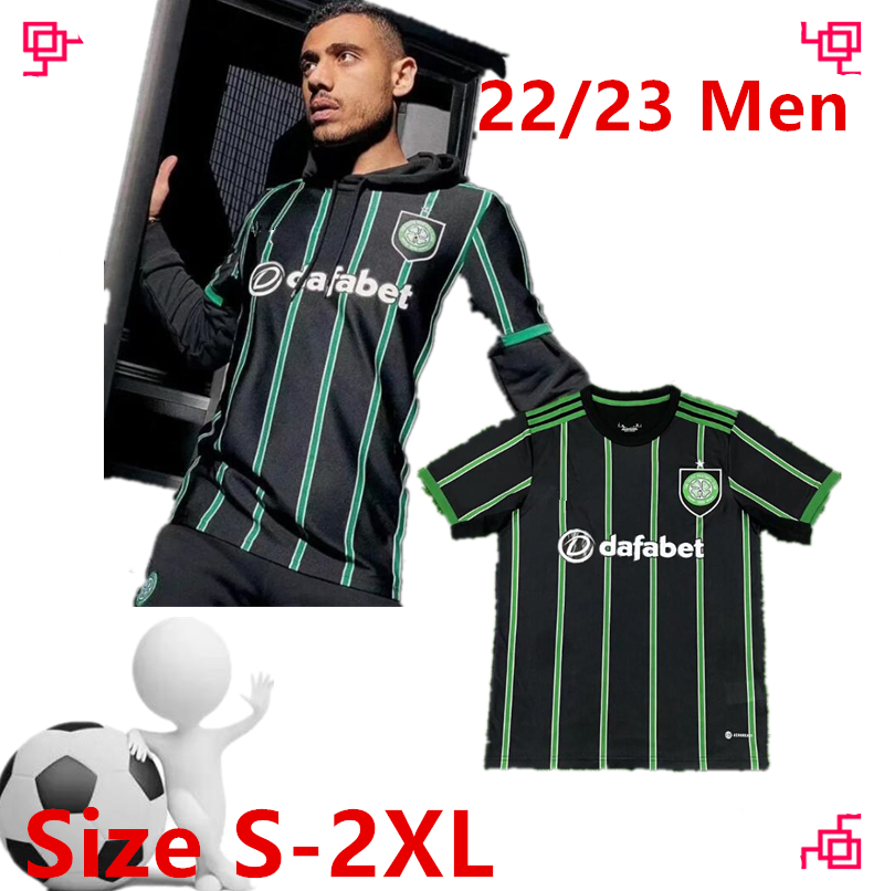 

22 23 Celtic away home soccer jersey EDOUARD 2022 2023 Men Kids BROWN DUFFY TAYLOR ELYOUNOUSSI MCGREGOR away black child FANS player version football shirts ise, White