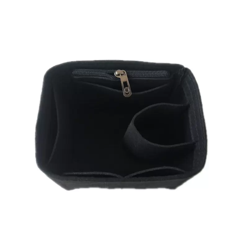 

For H Picotin18 22 26 Felt Cloth Insert Bag Organizer Makeup Handbag Organizer Travel Inner Purse Portable Cosmetic Bags, Size-zip khaki pm18