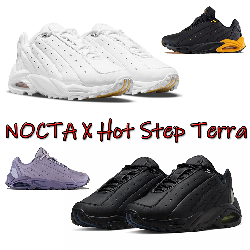 

Original OG Leather NOCTA X Hot Step Terra Running Shoes 2022 Women Mens Terra White Triple Black Purple University Gold Sail Reflective Trainers Sneakers Size 36-46, 36-46 triple black