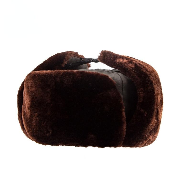 

Berets Bomber Hats Fur Warm Windproof Winter Hat Caps For Men Army Green Military Training Outdoor Anti Snow Gorros Invierno Mujer