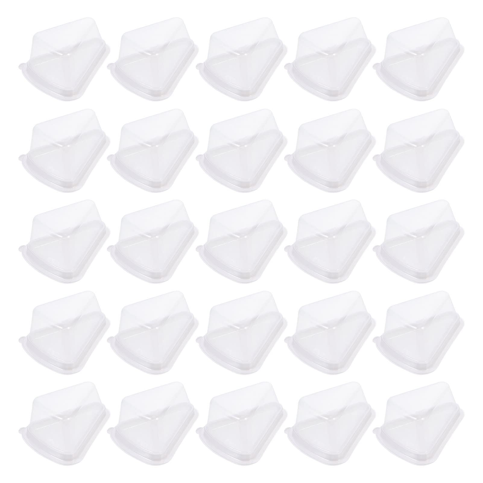 

Packing Boxes Ganazono Plastic Cake Slice Box Bakery Display Triangle With Transparent Lid Dessert Pastry Packaging Take Out Cheese S amVtl