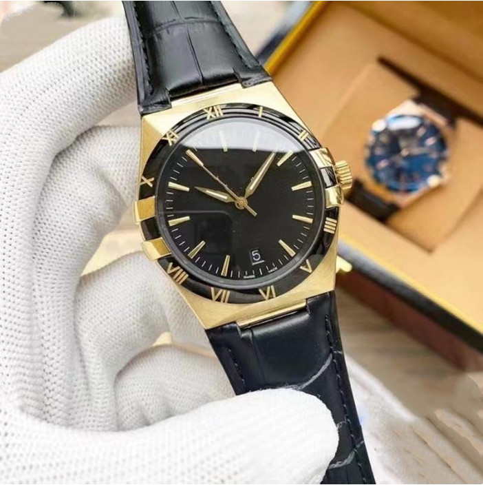 2022 mens 3pin precise timing trendy fashion watches classic strip nail style stripe colorful scale exquisite quartz non waterproof Sapphire-image-774994387