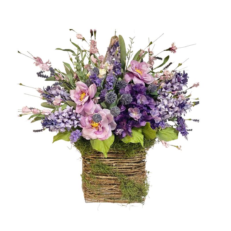 

Decorative Flowers & Wreaths Lavender For Front Door Artificial Flower Easter Decoration Wall Window Floral Garland, As pic