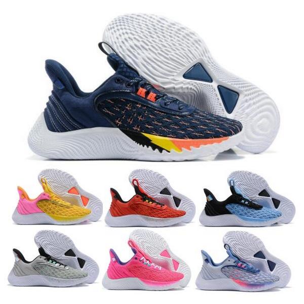 

Currys Flow 9 Navy Basketball Shoes Sneakers 2022 Fashion Men Women Street Pack Wapp The Game Day We Believe Elmo Play Big Count It Trainers, Red