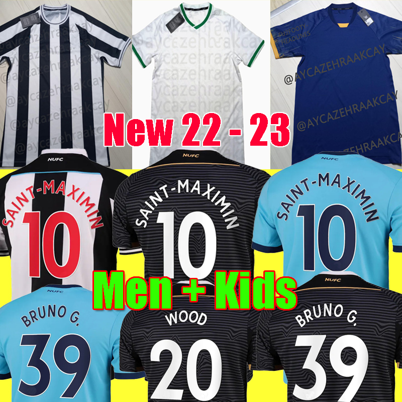 

NeWcastlE Soccer Jersey WOOD NUFC 21 22 23 BRUNO G. WILSON SHELVEY ALMIRON 2021 2022 2023 Away Black TRIPPIER Football Shirt MAXIMIN Men kit Kids Equipment, 22 23 men third