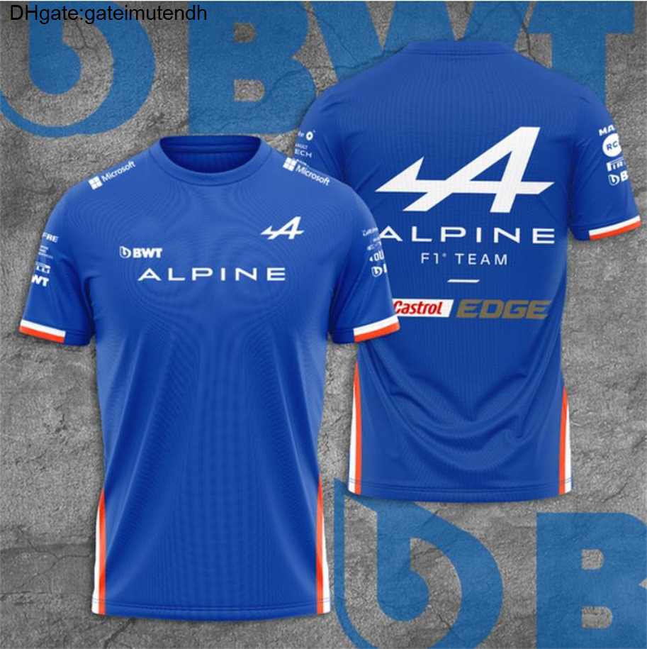 

Men's Summer Luxury Fashion T Shirts ALPINE F1 Team France 2022 Ocon Jersey T-shirt For Men MOTO Motorcycle Formula 1 Racing Suit 64LX, 22