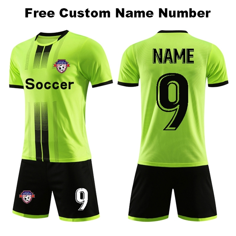 

Men Kids Soccer Kits Sets Free Custom Boys Football jerseys Shorts Adult Futebol Clothing tracksuit Soccer Sportswear 220615, Custom name number
