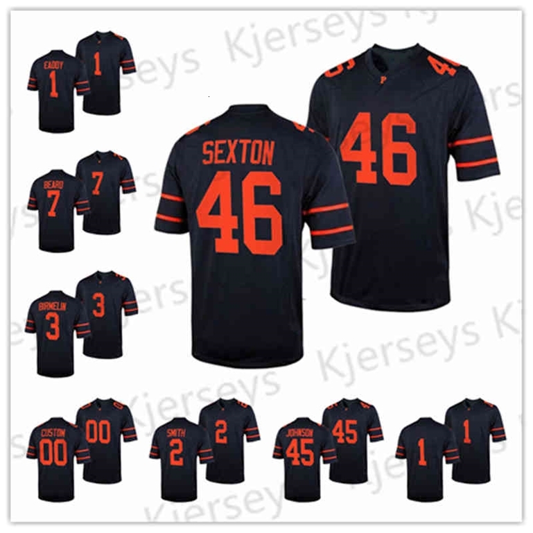 

A001 46 Jeffrey Sexton Jersey Collin Eaddy Daniel Beard Jacob Birmelin Cole Smith Johnson Princeton Tigers 2021-22 Ivy League Football Conference, 2 cole smith