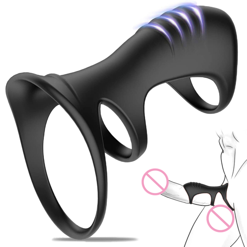 Massager Condom Sex toy Dick Delay Ejaculation Adult Products Toys for Men Dildo Enlargement Penis Sleeve Cock Ring Erection Reusable-image-769328988