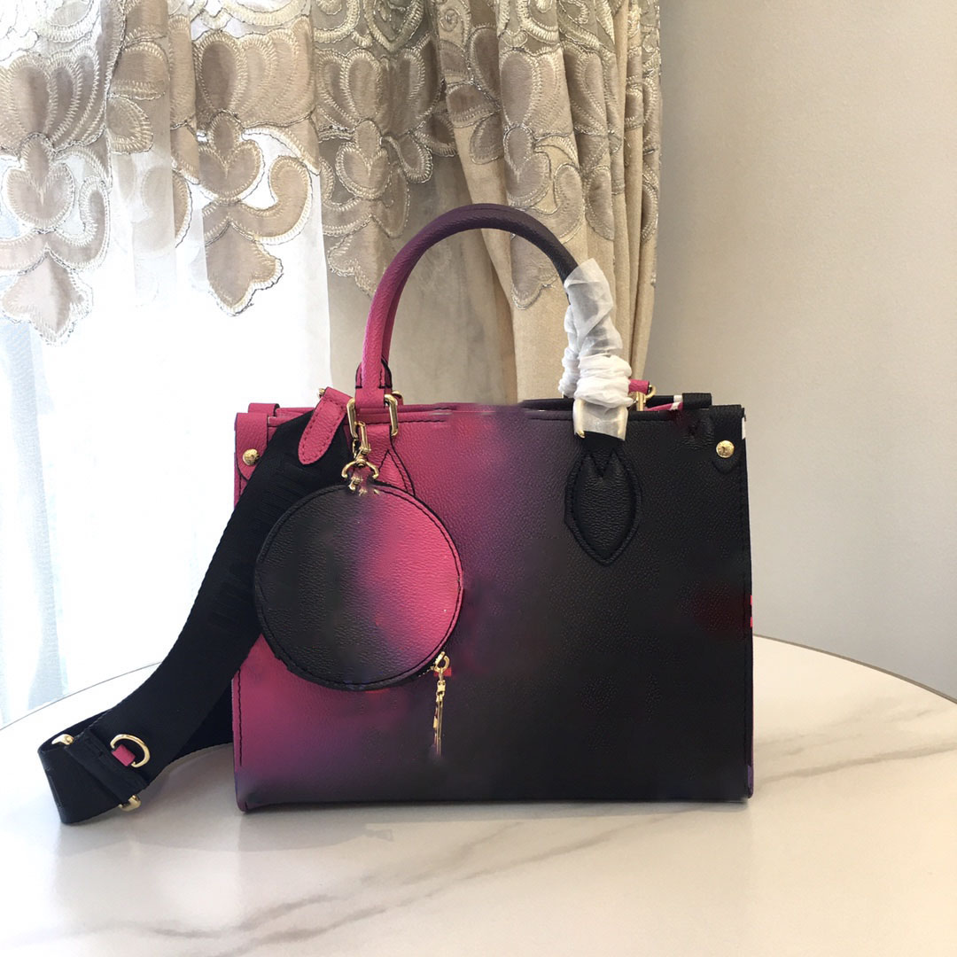 

Classic Tote Bag with Clutch Wild at Heart onthego Shopping Handbag Purse Women Fashion Genuine Leather Shoulder Bags multi pochette accessories 46076 59856, 3# 59856