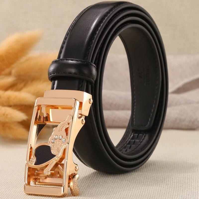 

Belts Luxury Women Designer Brand High Quality Genuine Leather Strap Automatic Reversible Buckle Belt For Dress CeintureBelts, Black
