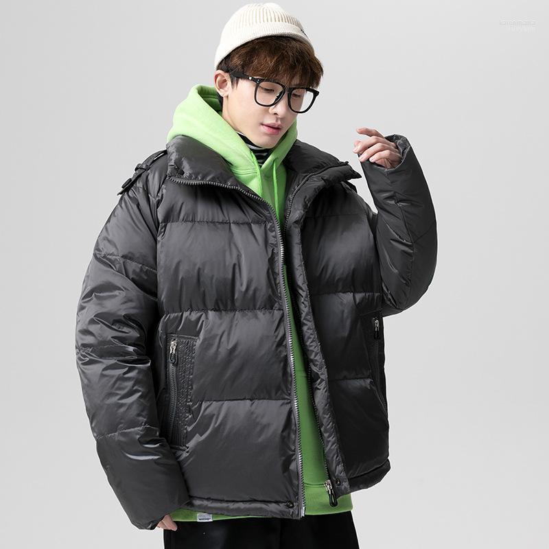 

Men's Down & Parkas HISTREX Korea Style Thick Quilted 90% Duck Mens Jackets Solid Menswear Zipper Outwear Clothing Cana Men BA2IQ# Kare22, Green