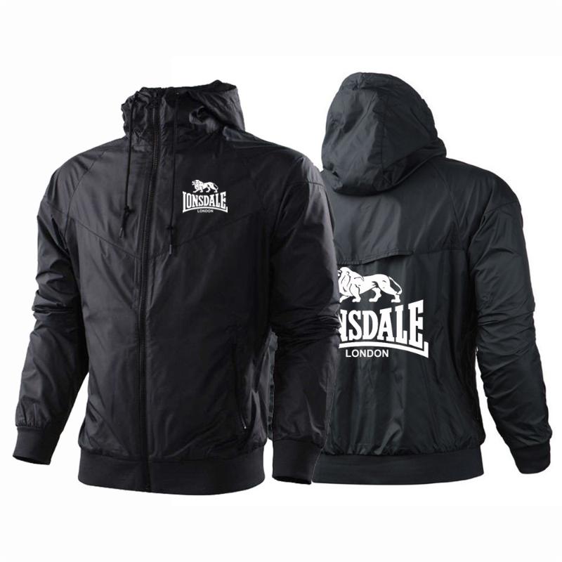 

Men's Hoodies & Sweatshirts Man's 2022 Spring Lonsdale Male Harajuku Windbreaker Solid Zipper Coats Print Jackets Sport Men College Clas