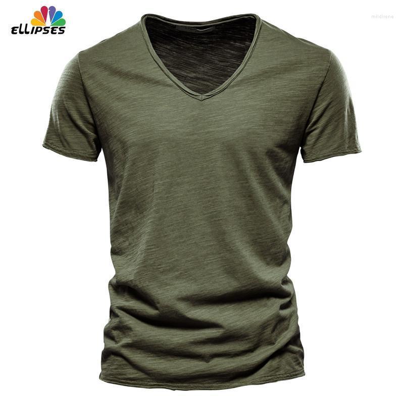 

Men's T-Shirts Short Sleeve T Shirt For Men High Quality T-shirt V-neck Fashion Design Slim Fit Soild Male Tops TeesMen's Mild22, Lavender