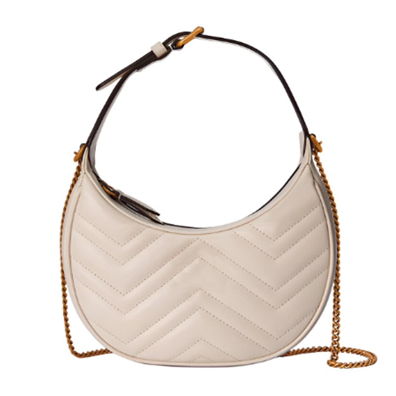 

Leather Handbags For Woman Luxury Designer Hobo Shoulder Bags Womens Designers Crescent Moon Crossbody Bag Small Totes Girls Handbag Wallets, Box