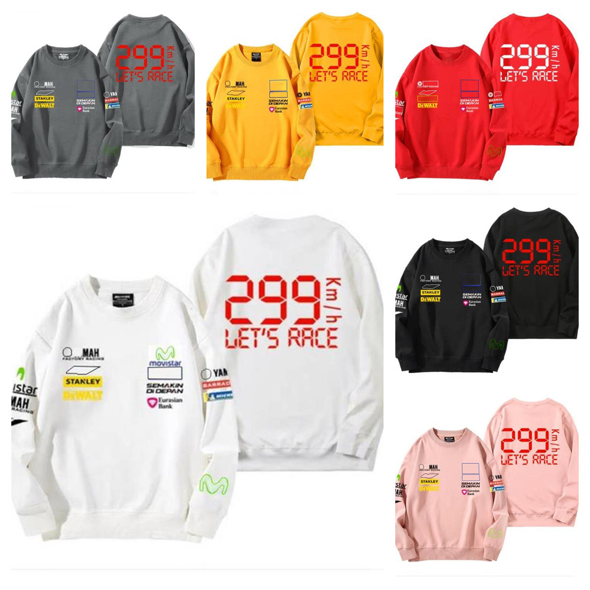 

F1 Formula One racing hoodie 2022 spring and autumn team round neck sweater spot sales