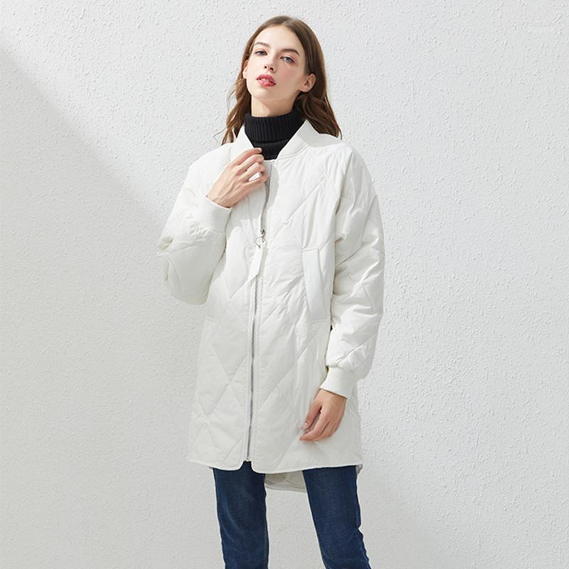 

Women's Down & Parkas 2022 Winter Ultra Light White Duck Coat Oversize Stand Collar Long Jacket Women Puffer Slim Warm Snow Outwear Guin22, Black