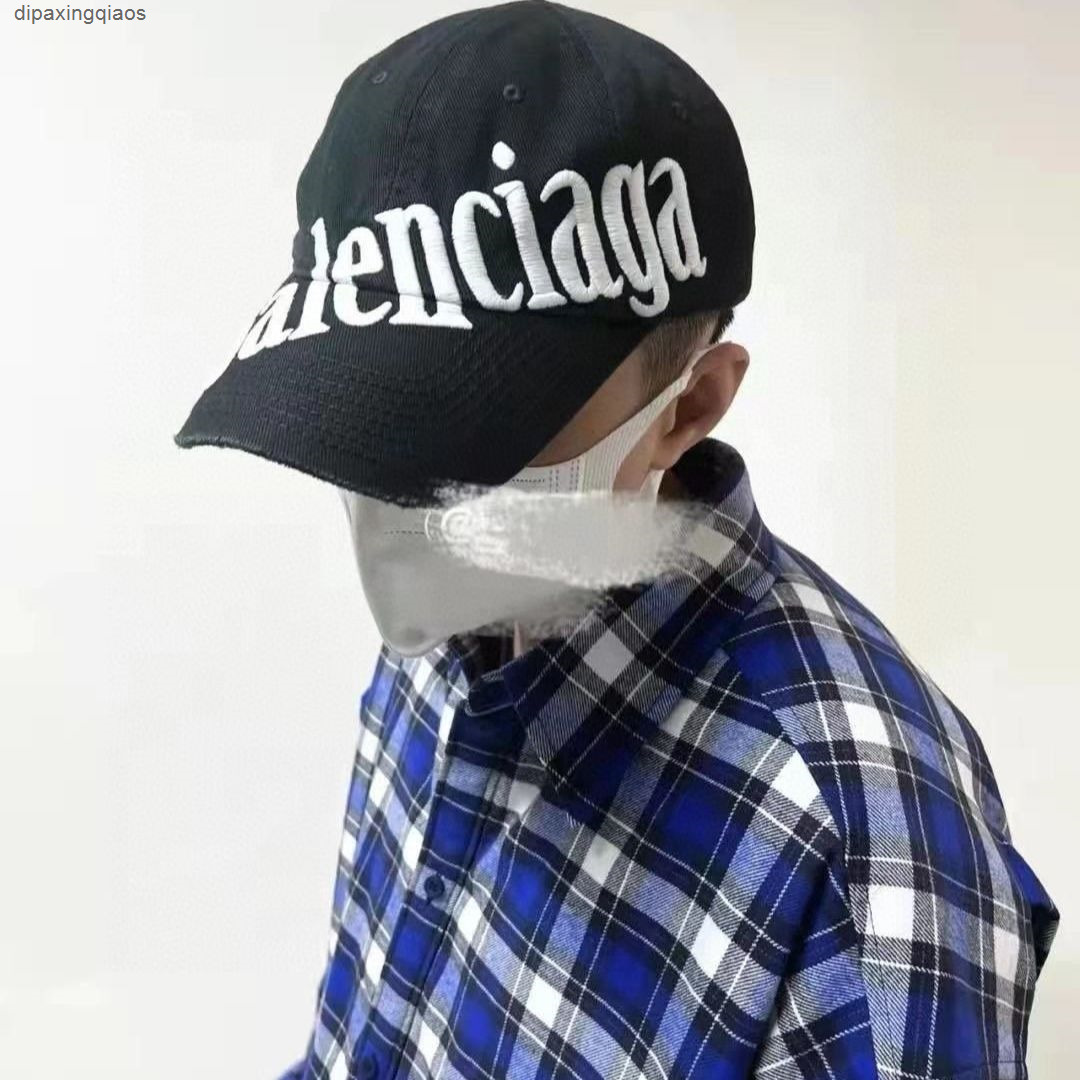

designer ball caps balencaigass letter Paris hat high quality latest spring and summer large embroidered personalized baseball popular duck tongue for men women, Red
