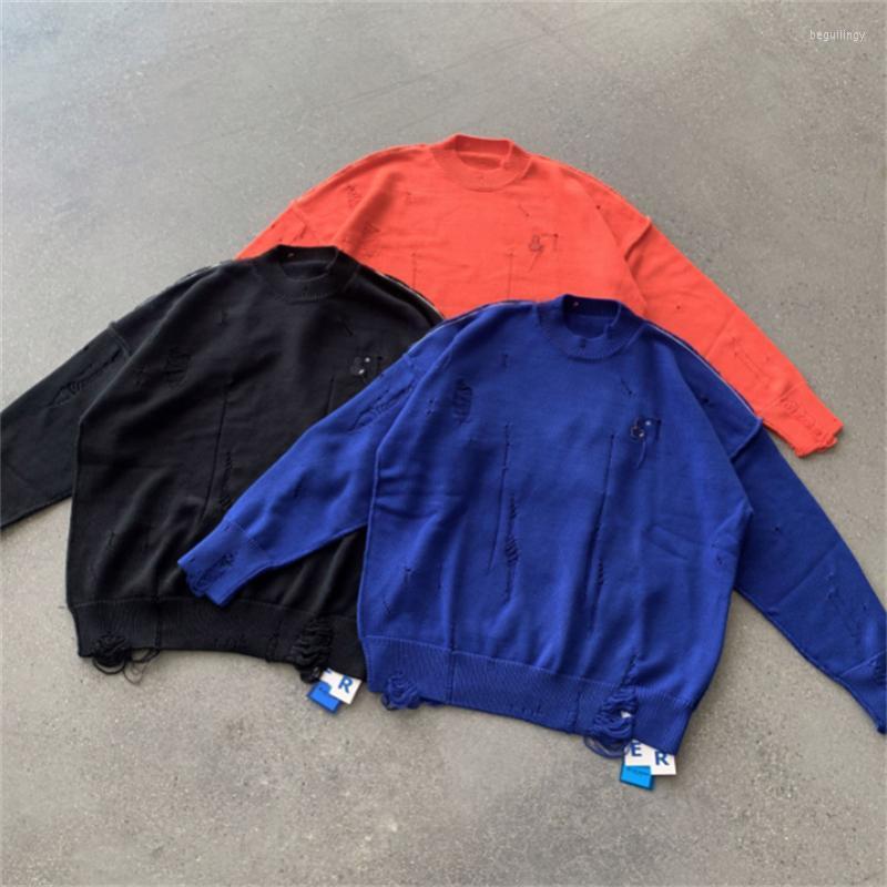 

Men's Sweaters Ader Error Sweater Men Women High Quality Hole Design Knitting Adererror Pullover Pasted Cloth Embroidery Solid Color Begu22, Black