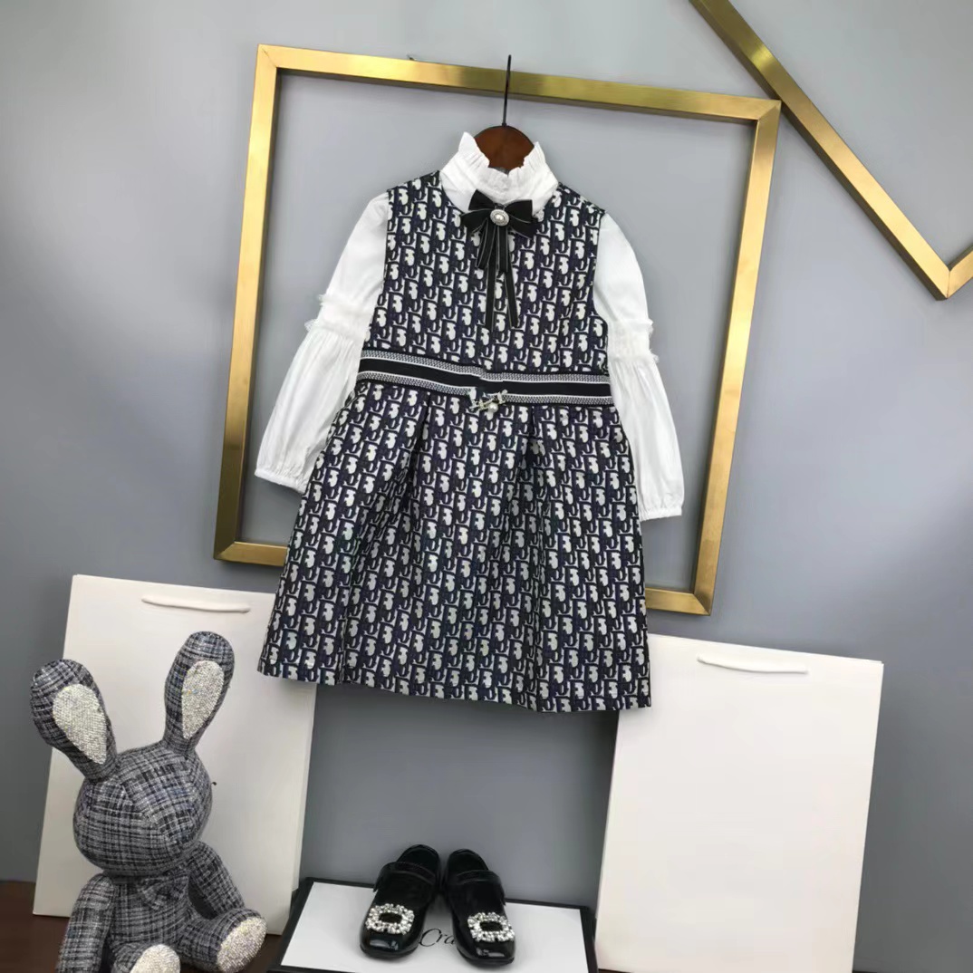 

girl flower dress black color baby girls designer fashion wedding dresses clothing sets toddler kids autumn clothes sets 110-160 cm