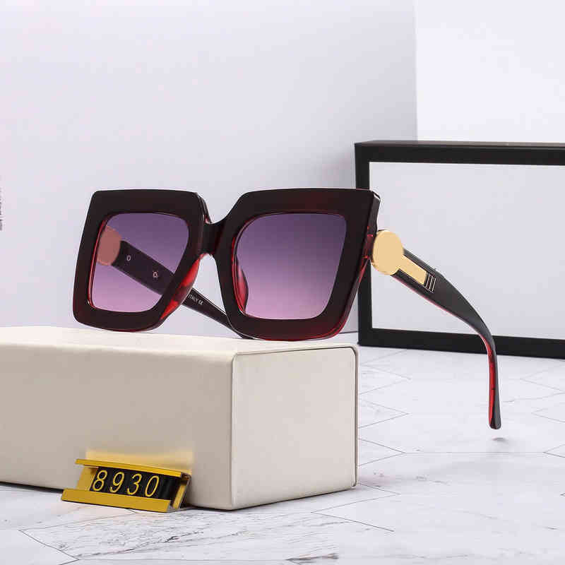 

cover face anti ultraviolet glass gradient letter GG personalized Sunglass tide