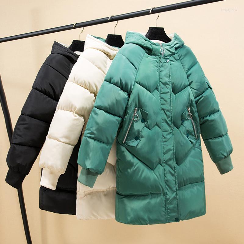 

Women's Down & Parkas 2022 Fashion Women Winter Hooded Thicken Warm Coat Plus Size Cotton Padded Jacket Female Long Parka Casual Loose Outwe, Green