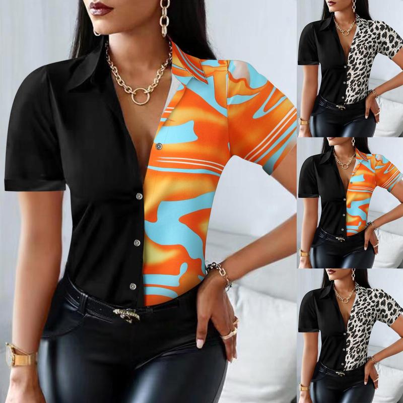 

Women's Blouses & Shirts Oversized White Button Down Women Blouse Fashion Long Sleeved For Black Form Fitting Shirt WomenWomen's, Coffee