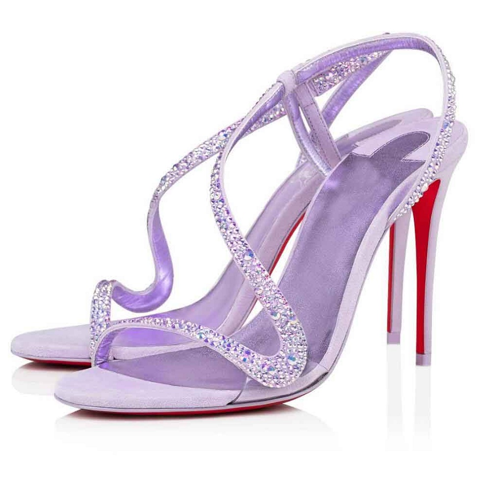 

Summer Fashion Brands Rosalie Strass Sandals Shoes Elegant Women Bridals Wedding High Heels Lady Pumps Crystal Strappy Gladiator Sandalias With Box EU 35-43