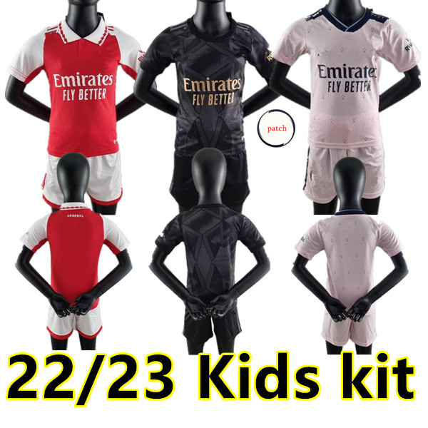 

Kids  23 Arsen soccer jersey gunners ODEGAARD THOMAS PEPE SAKA training wear TIERNEY HENRY WILLIAN SMITH ROWE fans player version football shirt uniform In stock, 22/23 3rd