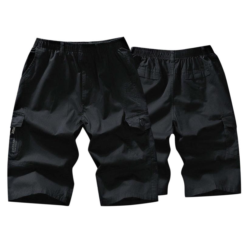 

Men's Pants Size 1 Mens Summer Fashion Cargo Straight Leg Loose Shorts Beach PantsMen's, Black