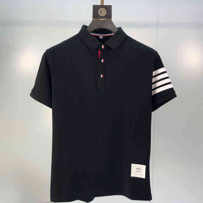 

2020 Brand Men's Polo Shirt Summer Short Sleeve Plus Size Homme Clothing Casual Cotton Luxury Designer High Quality Fashion Tops, Black