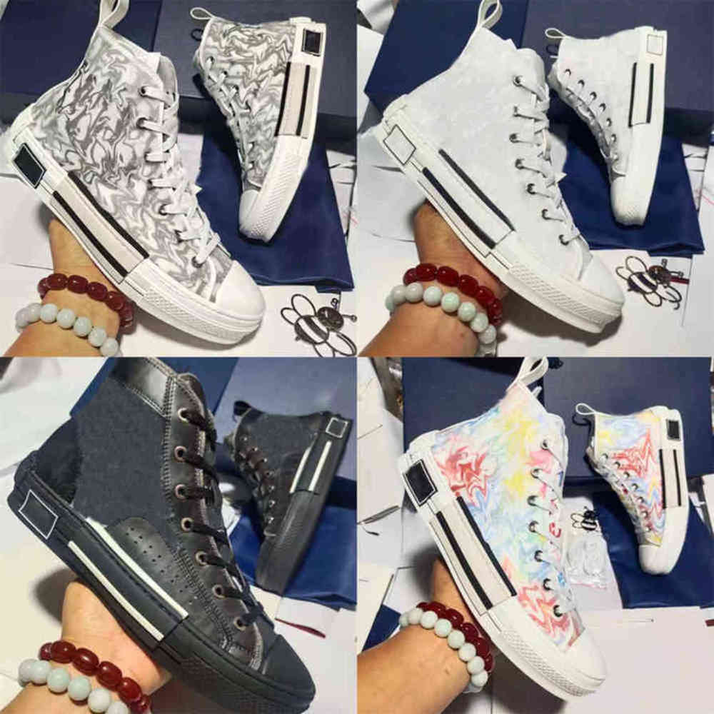 

Top Quality b23 D-Connect Men Women Designers Shoes High Low Oblique Bee Fashion Leather Outdoor Platform Casual Trainers Classic Sneakers DNJR, 22