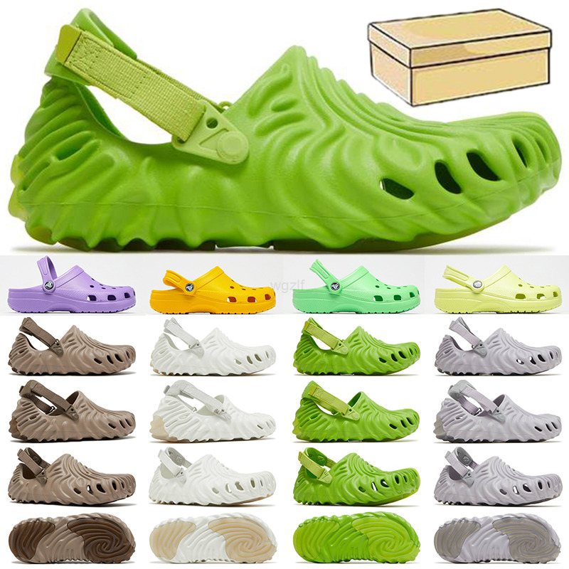 designer sandals pollex clogs for men women slides foam clog slippers slip-on summer beach shoes flat Crocodile Cucumber Spackle Almost