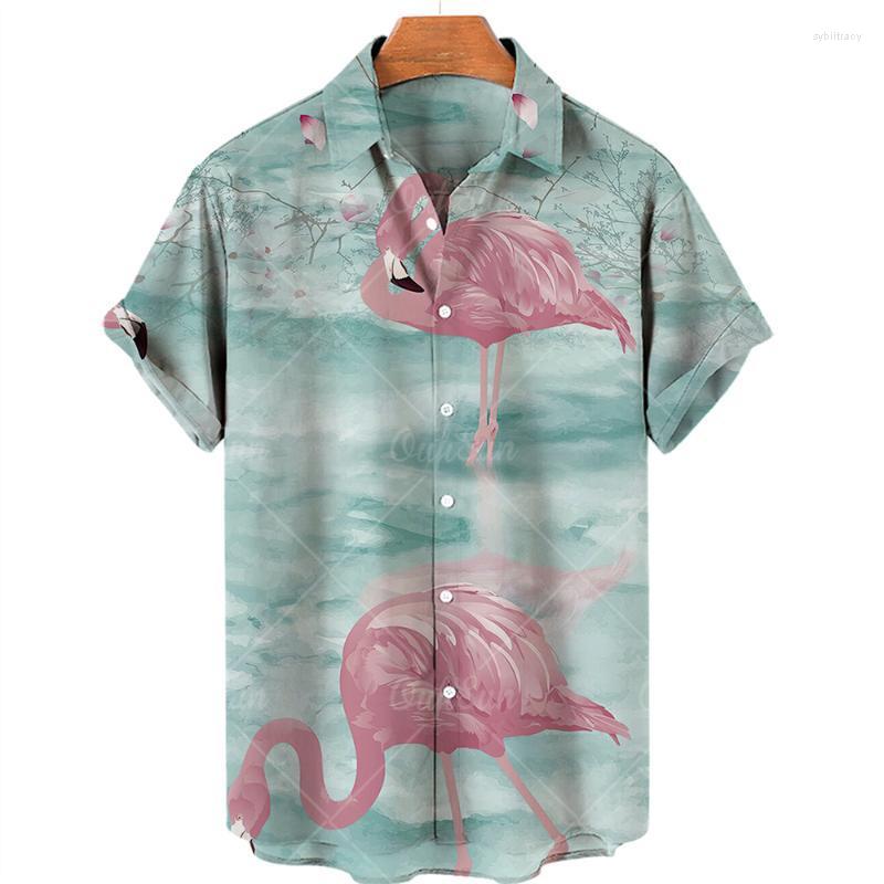 

Men' Dress Shirts Summer Shirt For Men' Clothing Vintage Clothes Lapel Single Oversized Fashion Casual Short Sleeve Hawaiian BlouseMen, Zm-2479