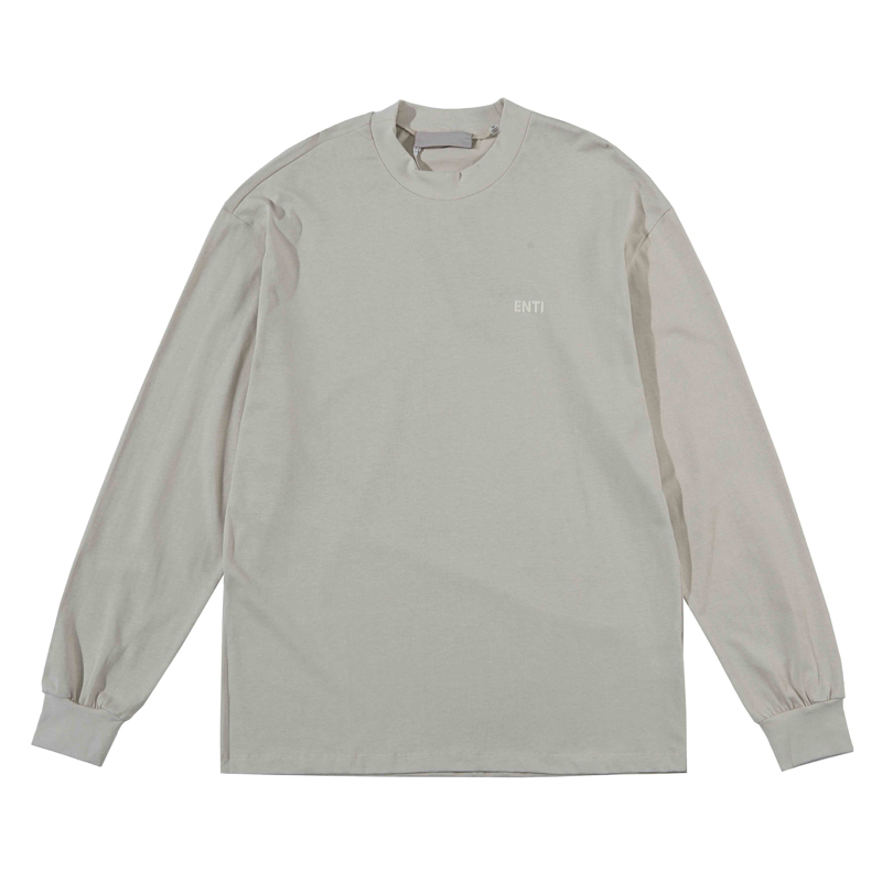 

22fw Spring Summer USA Flocking Little Logo Print T shirt Tee High Quality Simple Design Long Sleeve Women Mens Fashion Tshirts, Seafoam green tee