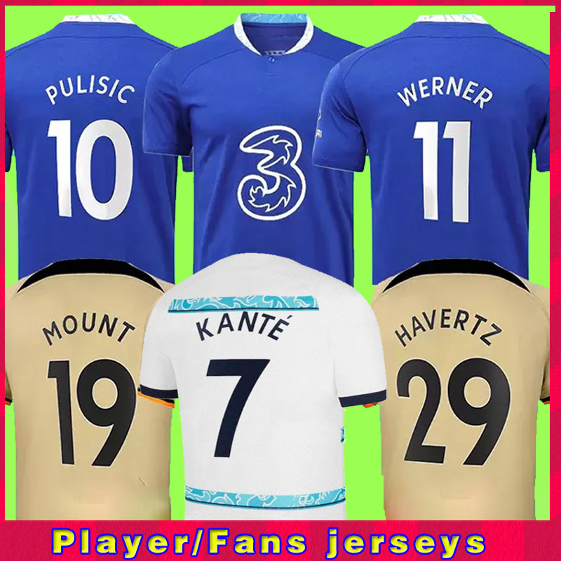 

STERLING 22 23 Soccer Jersey MOUNT WERNER HAVERTZ JORGINHO CHILWELL ZIYECH 2022 2023 PULISIC JAMES Football Shirt KANTE KOULIBALY CUCURELLA Men Kids set Kit uniform, Kids away