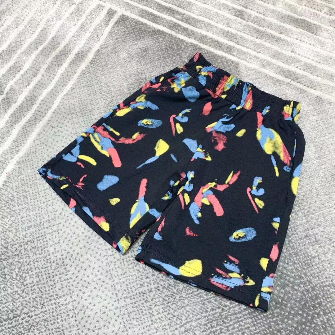 Top Enfants Ensemble Costume T-shirt Garçon Fille Ensembles Enfants À Manches Courtes Enfant Designer Clother Avec lettre Coton Noir 90-160