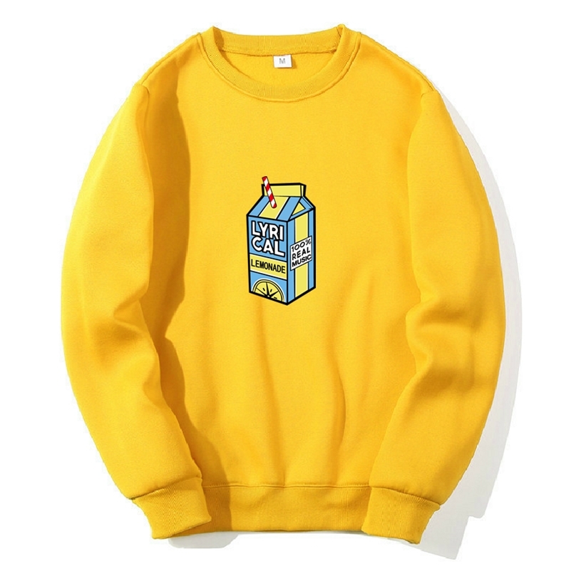ONeck Hoodie Sweatshirt Lyrical Lemonade Printed Fleece Men Women Autumn Winter Casual Pullover Unisex Sportswear Fashion Hoody 220813