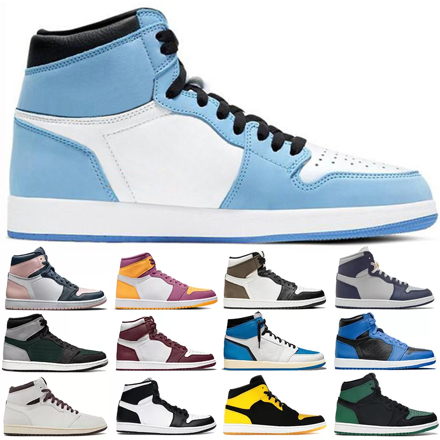 

Basketball Shoes 1s Mens and womens universal comfortable breathable and fashionable blue pink red grey white boots men women trainers sports Eur 36-46, Sku_0 patent bred