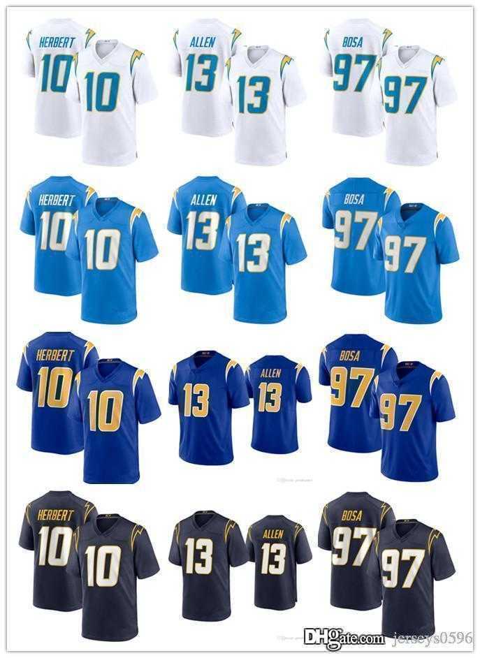 

Football Jerseys Los Angeles''Chargers''Jersey 52 Khalil Mack 3 Derwin James 10 Justin Herbert 30 Austin Ekeler 13 Keenan Allen 97 Joey Bosa, Color