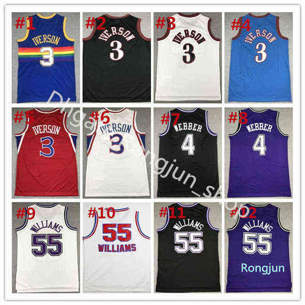 Wholesale Custom Mitchell Ness Retro Stitched Basketball Jersey Johnson Jerry West Wilt Chamberlain Reeves Alonzo Mourning Tyrone Bogues Isiah Thoma