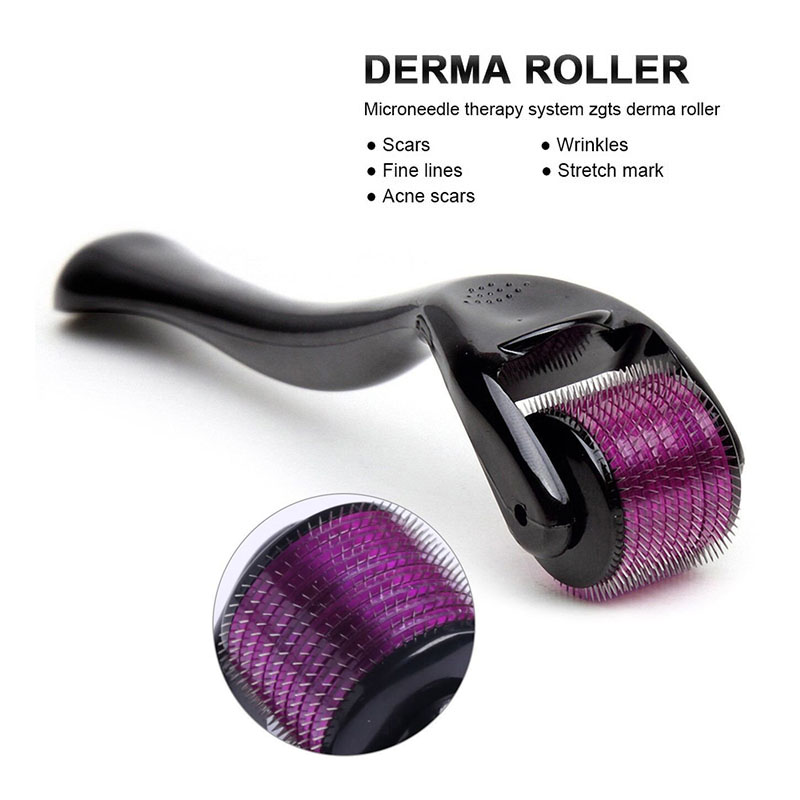 Derma Roller Titanium 540 Micro Needles System Beauty Microneedle Roller Facial Therapy Set For Face Stretch Mark Removal-image-786497426