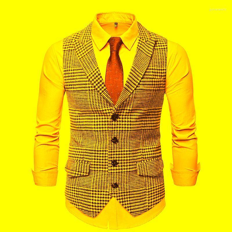 

Men's Vests Spring And Autumn Single-breasted Gun Collar Fashion Suit Vest Jacket Casual Sleeveless Slim M-3XL Guin22, Gray